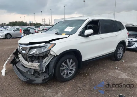 2019 Honda Pilot Ex z USA, uszkodzony, nr VIN 5FNYF5H31KB034563